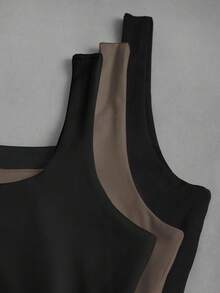 Sweetra Women's Casual Pleated Square Neck Camisole, Summer - Multicolor - View 7