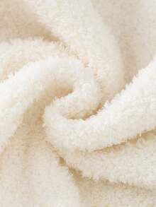 幼儿男童休闲米色毛绒熊口袋长袖长裤睡衣套装，冬季抓绒睡衣 - 彩色 - 查看 6