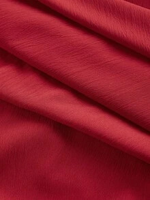 SHEIN MOD 女士露背褶皱蝴蝶结摆裙，红色派对女士服装，晚宴服装，化装舞会礼服，生日女士服装，性感红色连衣裙，蝴蝶结连衣裙，公主风女士连衣裙