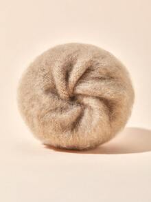 LUVLETTE زوج واحد/6 أزواج من الجوارب المبطنة بالحرارة للنساء، جوارب متوسطة الطول بتصميم محبوك ملون بسيط ومتعدد الاستخدامات للخروجات اليومية في الشتاء - متعدد الألوان - مشاهدة 5