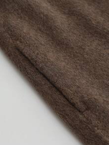 Aalyst 女士连帽系带宽松羊毛混纺长袍，优雅百搭，适合派对、万圣节、圣诞节、新年、感恩节、冬季等场合。 - 卡其色 - 查看 9