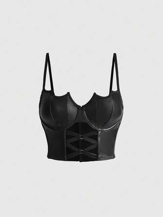 Soutien-gorge gothique asymétrique avec armatures sexy pour femmes