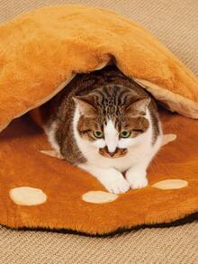 PETSIN S M L 熊掌猫窝保暖大空间水洗睡袋狗宠物床 - 棕色 - 查看 5