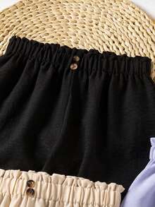 SHEIN Explorewe 3pcs Tween Girl Casual Comfy Wide Leg Pants, Suitable For Spring & Autumn Chic - Multicolor - View 6