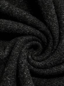 Zelara Vintage Coin Pattern Plus Size Knit Dress - Black - View 10