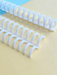 5/10pcs A4 Ring Binder Plates, DIY 30 Hole Binding Rings, Plastic Loose Leaf Binding Rings, Detachable,Back To School,School Supplies - Multicolor - View 17