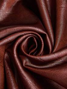 Lyxana Pantalones de mujer con textura asimétrica de cinturón de piel sintética y decoración de anillo en D - Óxido marrón - Ver 7