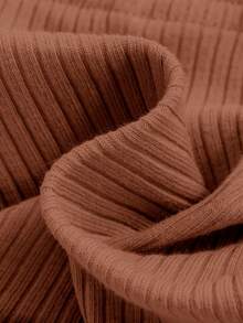 SHEIN Conjunto de 3 piezas de pantalones de bebé recién nacido niña con decoración de punto de unicolor, conjunto de ropa delgada - Multicolor - Ver 4