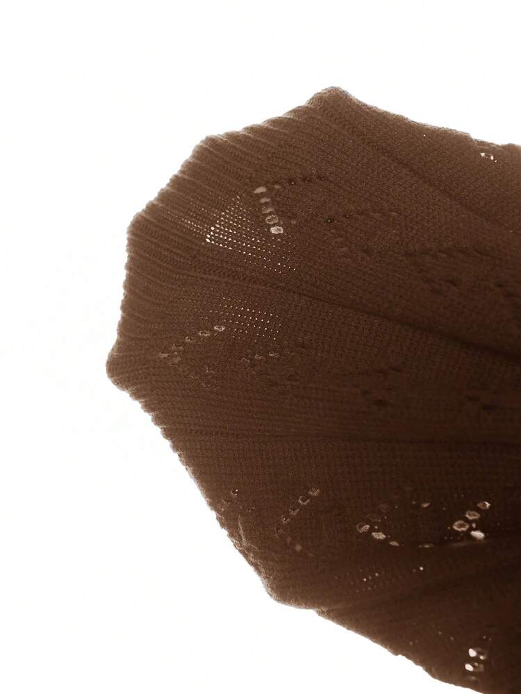 Plus Size Winter Casual Elegant Knitted Floral Pattern Fitted Round-Neck Sweater Pullover, Suitable As A Base Layer Or Outerwear For Work, Shopping, Vacation, Parties, Music Festivals, Home Wear, Back-To-School Events, And As A Gift.