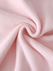 女童冬季抓绒卫衣长裤套装（2件套），粉色拼接酒红色领长袖上衣搭配长裤，居家休闲装，户外玩耍皆宜，时尚可爱 - 粉色 - 查看 9