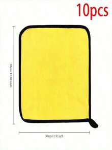 10pcs/Pack Car Wash Microfiber Towel Car Cleaning Drying Cloth Hemming Car Care Cloth Detail Care Car Wash Towel