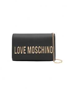 Love Moschino Logo-Lettering Women's Cross Body Bag Black - Black - View 1