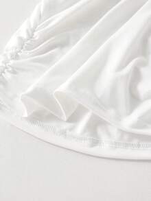 SHEIN 3 قطع تيشيرت كلاسيكي كاجوال بأكمام طويلة من قماش مُحبك، بطباعة أمامية، قصة مناسبة، مريح، مناسب للربيع والخريف، للارتداء اليومي