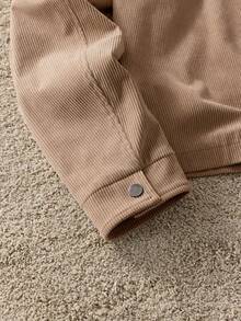 SWAVVY Áo khoác nam tay dài cổ thêu họa tiết hiệp sĩ thoải mái, đa năng, màu sắc tương phản - Nhiều màu - Xem 6