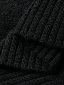 DAZY Tween Girls Round Neck Casual Bow Knit Sweater, Korean Style, Autumn/Winter - Black - View 10