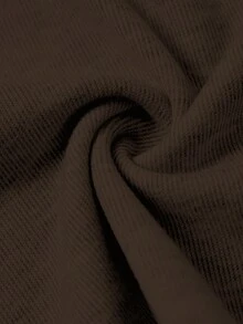 SHEIN EZwear 两色可选 女士抽绳腰宽松休闲阔腿裤 - 彩色 - 查看 9