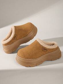 Solecia 女士冬季厚底休闲雪地靴 - 卡其色 - 查看 2