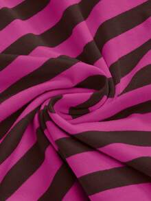 ROMWE Goth Spring/Summer Casual Baech Y2K Style Striped Cropped Camisole Top - Multicolor - View 4