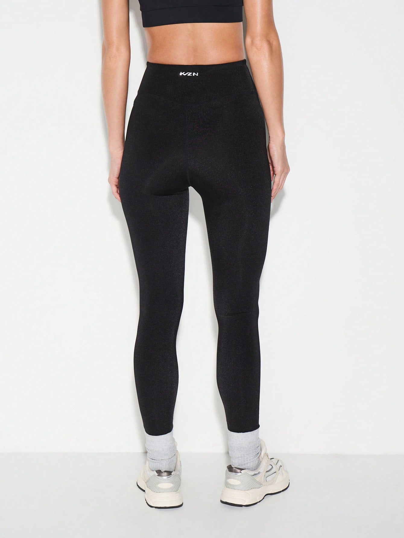 KIZN Legginsy o wysokim połysku, długie