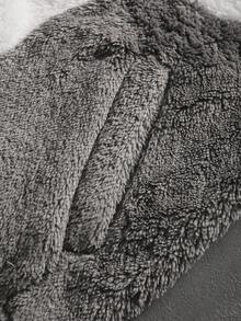 PAVTROS 男士休闲撞色拼接连帽衫，秋冬款，街头风，宽松版型，男款，情侣款，印花款，我爱我的男朋友，朋友款，情侣装，男朋友款 - 彩色 - 查看 7