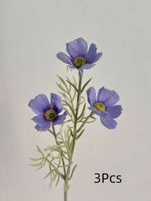 1 pieza/3 piezas Flores de cosmos de tacto real de 17 pulgadas - Ramo de margaritas bohemias, decoración del hogar para todo el año, centro de mesa para bodas de verano y acción de gracias de otoño, crisantemo artificial sin decoloración para mesa/fotografía - Multicolor - Ver 18