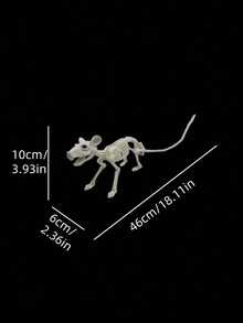 1 Set Realistic Halloween Bat Skeleton Decoration, Scary Bat Skeleton, Haunted House Stage Prop, Home Decor Hanging Ornament, Suitable For Halloween Party Background - Multicolor - View 15