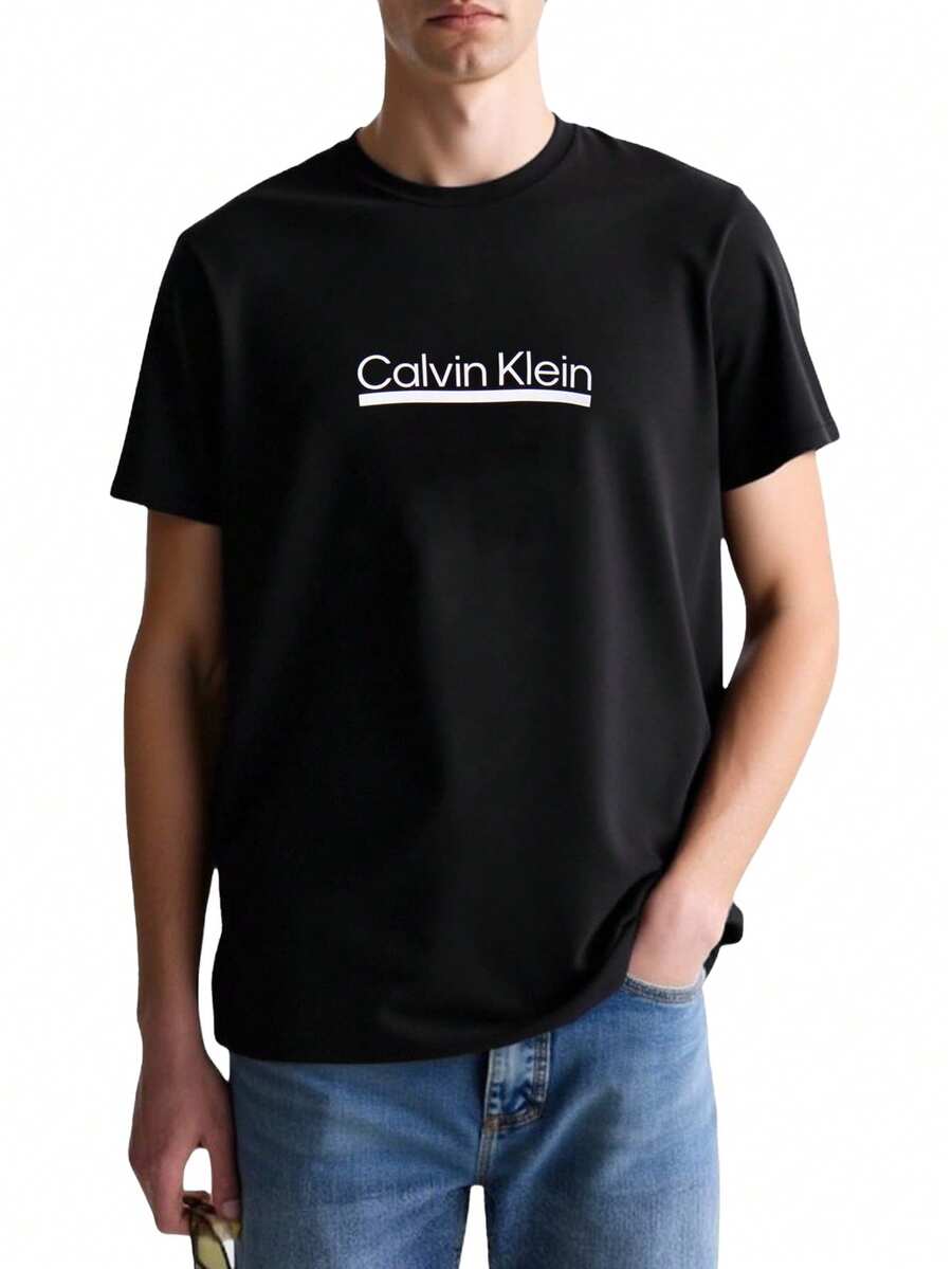 Calvin Klein Men's T-Shirt Black - Black - View 1