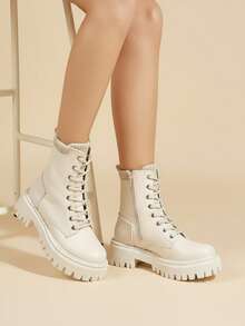 Women Ankle Boots & Booties - White - View 1