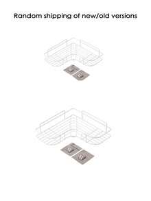 1 pieza Organizador de baño sin taladrar, estantería de ducha montada en la pared, estante de almacenamiento para el inodoro, champú, cocina, vuelta al colegio - Negro - Ver 11