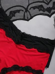 AltCore 2条装加大码女士蕾丝拼接蝴蝶结装饰内裤 - 彩色 - 查看 3