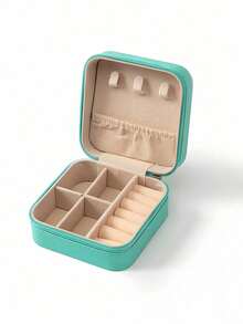 3-Layer Large Capacity Jewelry Storage Box, Portable Jewelry Storage Box, Dressing Table With Drawer Jewelry Storage Box, Gift Leather Jewelry Box, Exquisite Display Packaging Storage Container.