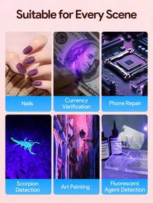 Teckwe Lámpara LED UV para secar esmalte de uñas de gel, lámpara de uñas mini USB flexible con clip para escritorio, secador de uñas portátil, herramienta de salón de uñas, pequeña lámpara de manicura con clip, flexible, luz con abrazadera para cabecera de cama - Multicolor - Ver 7