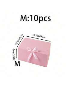 10 cái/5 cái/2 cái - Hộp quà màu hồng có nắp, Hộp quà có ruy băng cho hộp cầu hôn phù dâu, Hộp quà cho đám cưới, quà sinh nhật, tiệc tắm và các bữa tiệc khác, Quà tặng ngày lễ tình nhân, Ngày lễ tình nhân, Bao bì, Sinh nhật, Tự làm, HỘP đựng đồ làm đẹp - Hồng - Xem 21