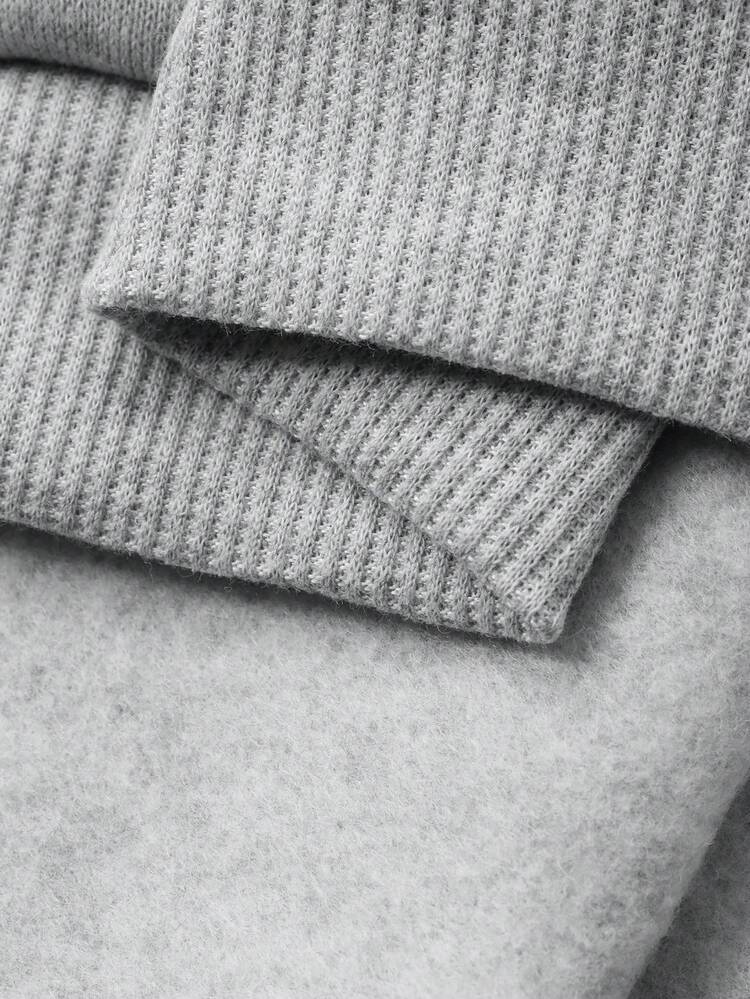 Young Girl Fall Thermal Lined Printed Sweatshirt