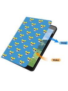 THE POWERPUFF GIRLS X SHEIN 可爱卡通图案防震时尚平板电脑保护套，兼容三星 Galaxy Tab、iPad 10 代、iPad 7/8/9 代（10.2 英寸），高端质感，支持自动睡眠/唤醒功能，时尚保护套 - 彩色 - 查看 9