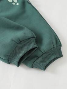 Cozy Pixies Baby Boy Loose Casual Comfortable Hooded Pullover Sweatshirt Set With Dinosaur Pattern  Fashion - Multicolor - View 3