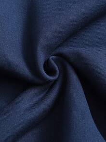 Tween Girl Casual Street Leopard Fluffy Hat, Five-Pointed Star & Leopard Print Pattern, Suitable For Street Style, Hooded Sweatshirt - Royal Blue - View 8