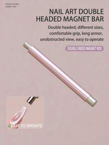 升级版猫眼美甲凝胶，含玻璃珠磁铁，猫眼磁性指甲油双头磁棒，强磁吸附，多功能美甲设计工具套装