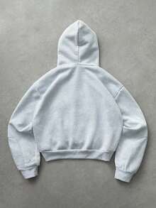 PAVTROS 男士基础款休闲连帽开衫，高品质刺绣，秋季拳击外套，适合日常穿着、外出、上学、聚会、音乐节等场合。 - 淺灰色 - 查看 3