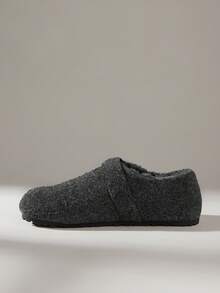 Solecia 女士休闲搭扣设计平底乐福鞋 - 灰色 - 查看 3