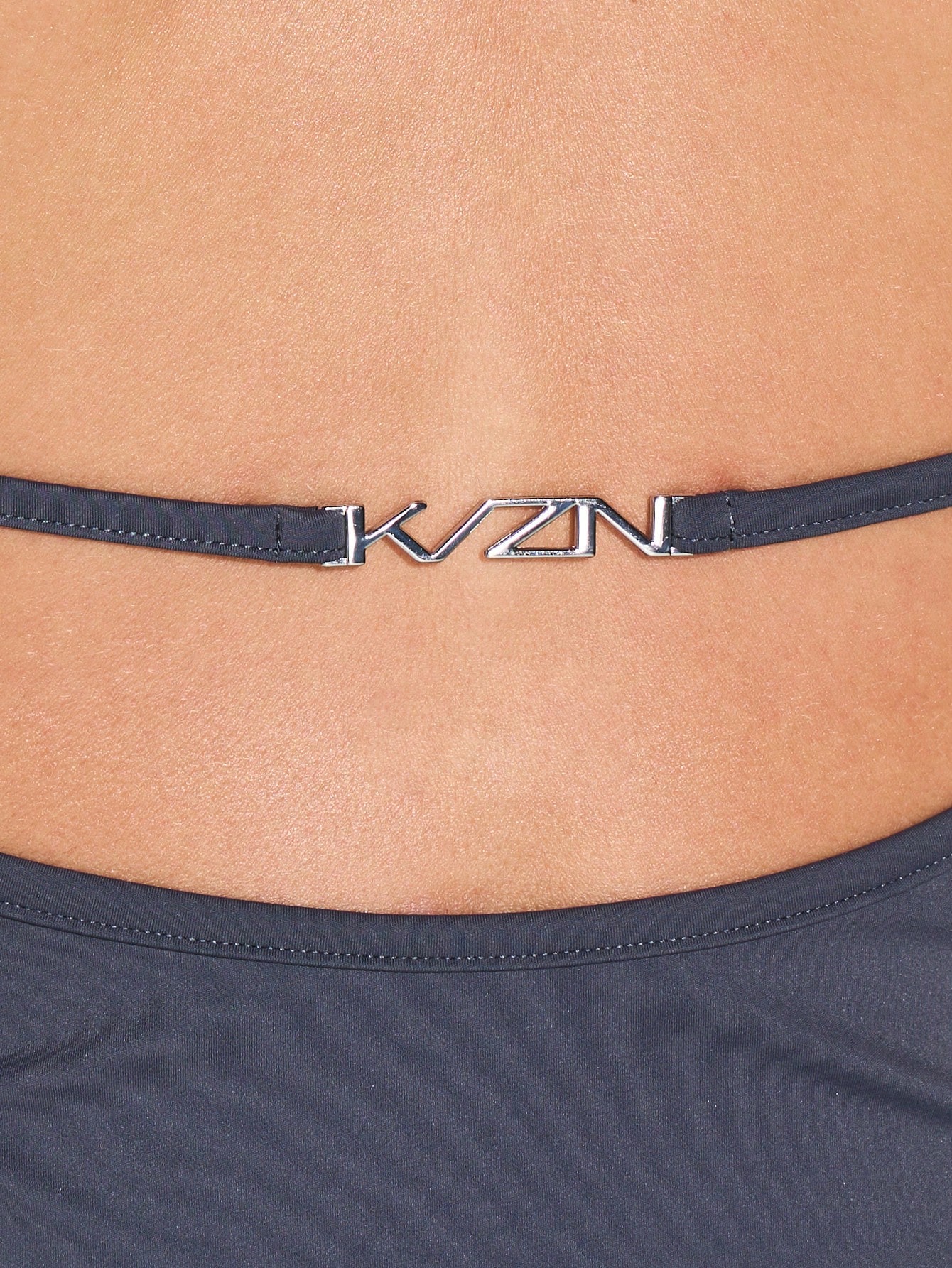 KIZN Short Sleeve Crop T-Shirt With Cut-Out Back