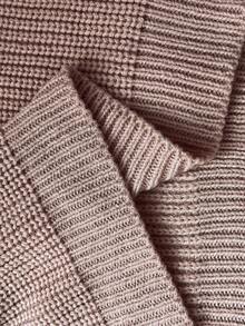 GlowEve CURVE 女士纯色针织蝴蝶结刺绣花朵长袖常规优雅套头毛衣，秋冬毛衣搭配蝴蝶结蝴蝶结毛衣优雅毛衣 - 粉色 - 查看 7