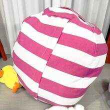 1 Paket Tas Penyimpanan Mainan Mewah Bergaris, Penutup Kursi Kapasitas Besar dengan Desain Pegangan, Bahan Poliester Berkualitas Tinggi, Tas Penyimpanan Selimut Multifungsi dengan Resleting, Tas Penyimpanan Mainan Mewah, Tas Sofa Bergaris, Tas Penyimpanan Selimut Kapasitas Besar dengan Resleting untuk Perjalanan, Tas Penyimpanan Mainan Multifungsi dari Kanvas, Perlengkapan Selimut dan Perjalanan, Kotak Penyimpanan untuk Mengatur Rumah - MultiWarna - View 7
