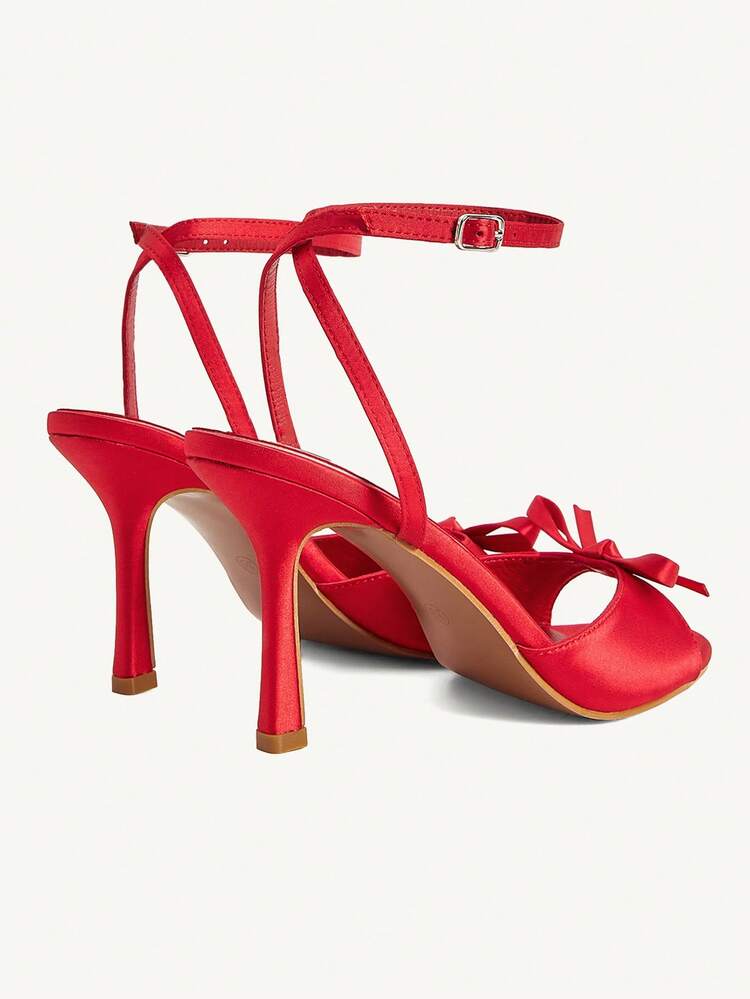 CUCCOO CHICEST Women's Pink Peep Toe High Heel Ankle Strap Sandals