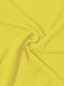 EMERY ROSE Áo cánh dài tay rộng rãi màu trơn cho nữ - Màu vàng - Xem 6