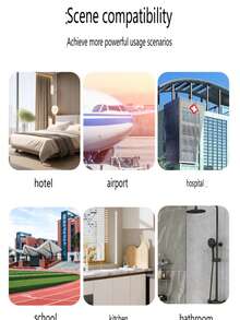 1 420ml Wall-Mounted High-Grade Soap Dispenser With Single Head, Double Head And Three Heads - Silver - View 10