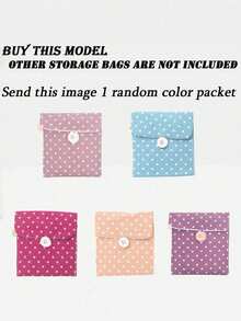1PC Cute Cartoon Multi-Purpose Waterproof Storage Bag - Big Capacity Sanitary Napkin Storage Bag Cosmetic Storage Bag Student Travel Essentials Pencil Bag Wallet Stationery Storage Bag(The Printing Position Of The Pattern Is Not Fixed),Boho Vibes - Multicolor - View 20