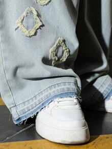 Manfinity EMRG Men's Fashionable Loose Fit Pocketed Denim Jeans