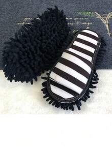 Zapatillas de limpieza de lino removibles y lavables, zapatillas de limpieza unisex - Gris - Ver 14