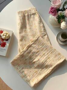 Comfortcana 女士印花休闲裤，简约日常穿搭 - 彩色 - 查看 3